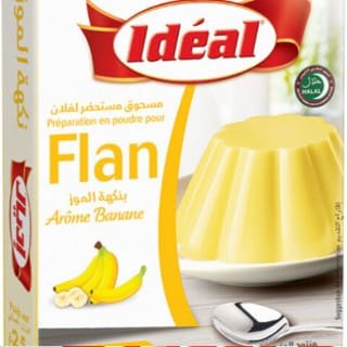 Préparation en poudre pour flan banane 55g - IDEAL