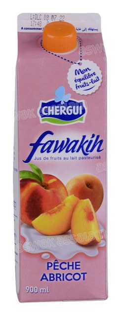 JUS FAWAKIH PECHE/ABRICOT 900ML CHERGUI