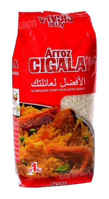 RIZ BLANC MEDIUM 1KG CIGALA