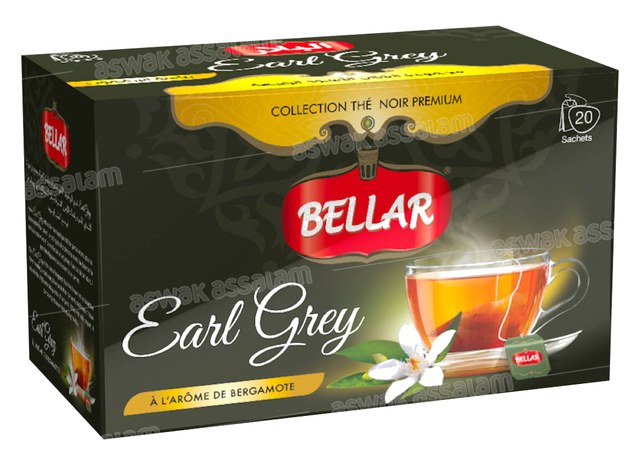 THE NOIR PREMIUM EARL GREY AROME BERGAMOTE 20 SACHETS BELLAR
