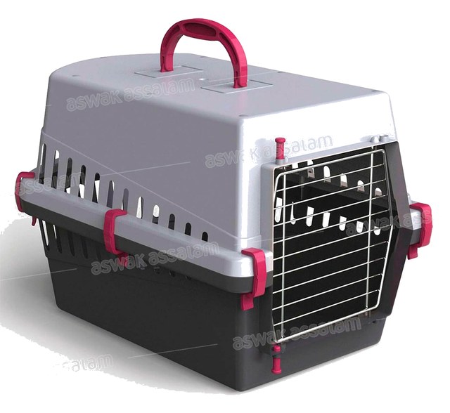 CAGE DE TRANSPORT AVEC PORTE EN METAL 50*33*32H CM