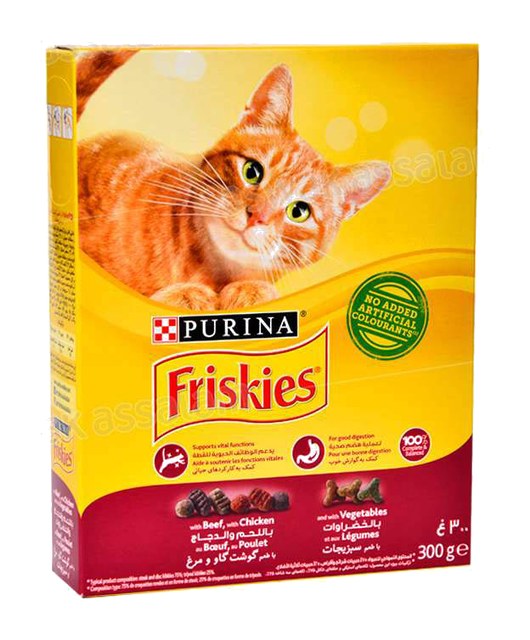 CROQUETTES BOEUF & POULET 300G POUR CHAT ADULTE FRISKIES