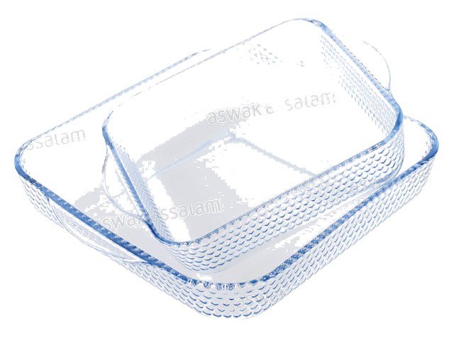 ENSEMBLE DE 2 PLATS A FOUR CARRES 1,95L + 3,2L WINOX