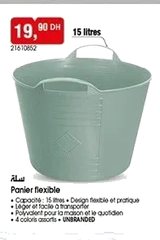 Panier de rangement flexible – 15L